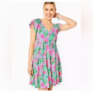 🆕💕🌴LILLY PULITZER🌴GEANNA SWING DRESS SURF BLUE SO SHELLEGANT